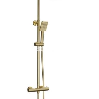 Conjunto de ducha NITE termostático Oro (Cuadrado) - Imagen 1